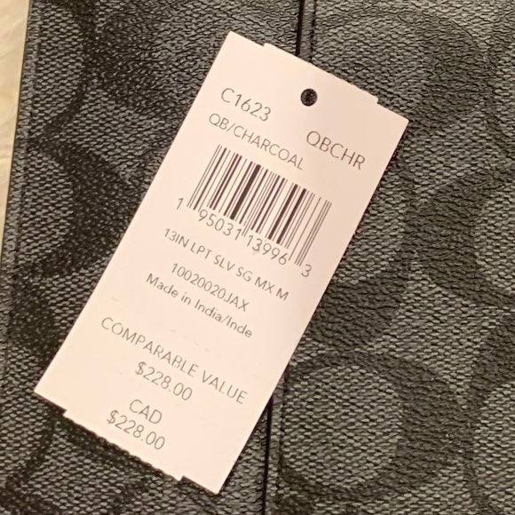 Coach laptop bag Authentic New with tag - Picture 9 of 9